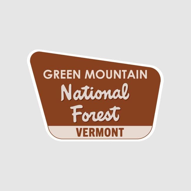 Fagraphix Mountain Green Mountain National Stight מדבקות דבק עצמי ורמונט VT קמפינג טיולים רגליים חקור