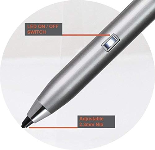 עט חרט דיגיטלי של Broonel Silver Point Point Digital Active Active תואם את Tab Galaxy Samsung A T510 10.1