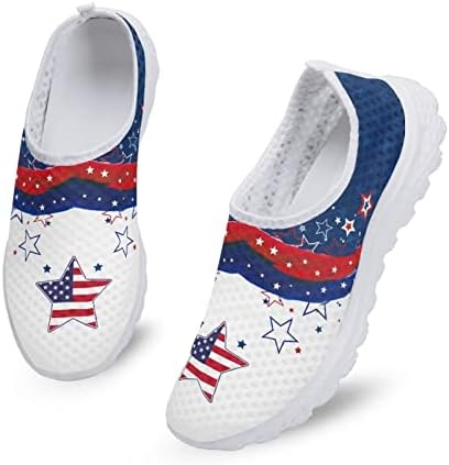 נעלי דגל אמריקאיות של Jeiento לגברים נשים נעלי ריצה דרך נשים גברים נוחות הליכה נעלי ספורט טניס נעליים אתלטיות