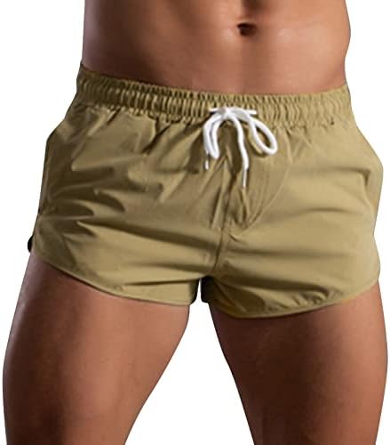 מכנסיים קצרים מזדמנים של Wocachi לגברים 5 אינץ 'חריץ מטען קדמי שטוח צ'ינו מכנסיים קצרים קיץ אימון אימון