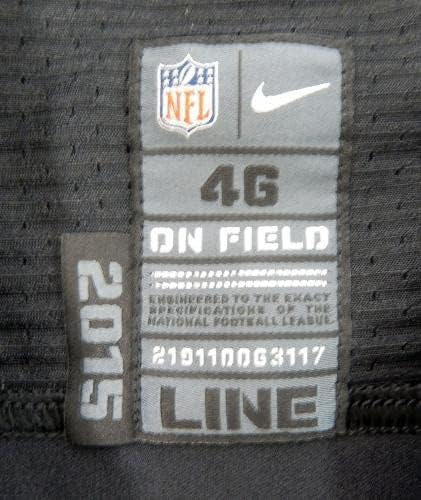 2015 משחק סן פרנסיסקו 49ers ריק הונפק גופיות שחורות צבעוניות 46 DP30126 - משחק NFL לא חתום בשימוש