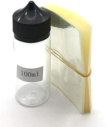 חלקים Xmeifei ברור PVC סרט חום כיווץ סרט עטיפה לבקבוקי פלסטיק נוזלים 15 מל 30 מל 50 מל 60 מל 100 מל
