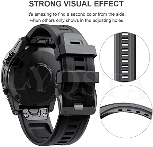 Fndwj Quickfit 26 22 ממ רצועות אוריניגל חכמות עבור Garmin Fenix ​​7 7x Epix 6 6x Pro 5 5x 3hr 945 Silicone Smartwatch