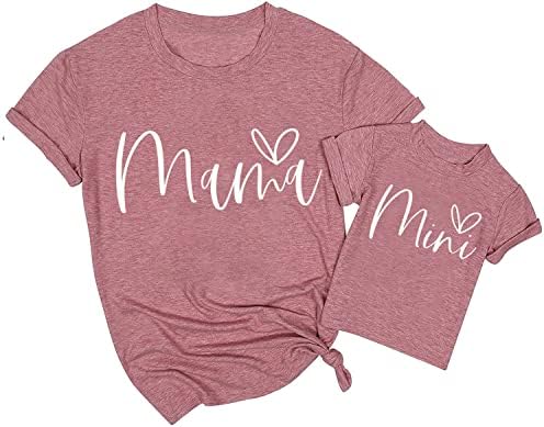 אימא ומיני חולצות אהבה חמודה אהבה גרפית גרפית אמא ואני תואמים טיז תואמים תלבושות תואמות אמא ותינוקות