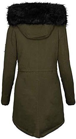 מתנות ליום הולדת של SGASY לנשים מעילי חורף פארק פארק פארק אנורקס מעיל צבאי מעיל מעיל צבא M שחור w