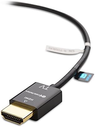 ענייני כבלים חד כיווניים פעילים אולטרה -דקים כבל HDMI 15 רגל עם טכנולוגיית Redmere 4K המדורגת עם אתרנט