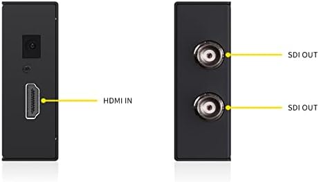 ממיר HDMI ל- SDI, ממיר מיקרו HDMI אחד בשני פלט SDI+מתאם חשמל+F970 לוחית סוללה