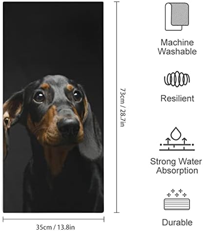 כלב כלב גורים במגבות ידיים כהות פנים שטיפת גוף מטלית כביסה רכה עם חמוד מודפס למטבח אמבטיה מלון יומיומי