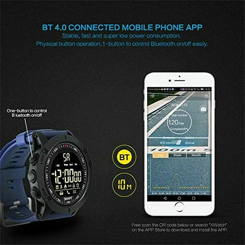 ספורט מקצועי חדש Smart Watch גברים IP68 אטום למים 1.24 אינץ 'תצוגה חכמה עבור אנדרואיד iOS