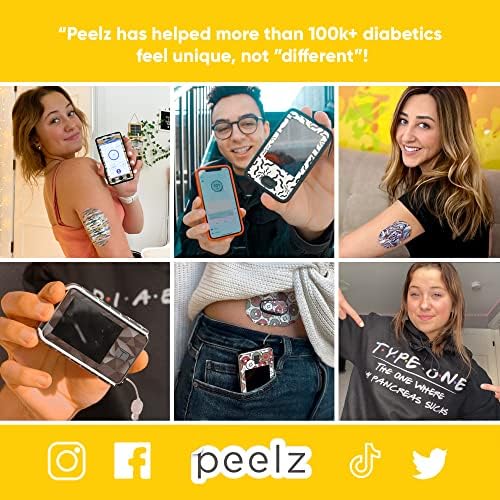 Peelz dexcom G7 טלאי דבק 25 חבילה - טלאי חיישן CGM אטומים למים ארהב למשך 14+ ימים - טלאי סוכרת של עור רגיש לניגול