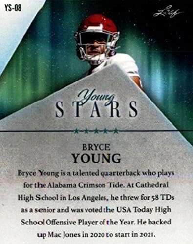 2021 עלה כוכבים צעירים מרובי ספורט 8 Bryce Young Arc Arc RC טירון כרטיס מסחר