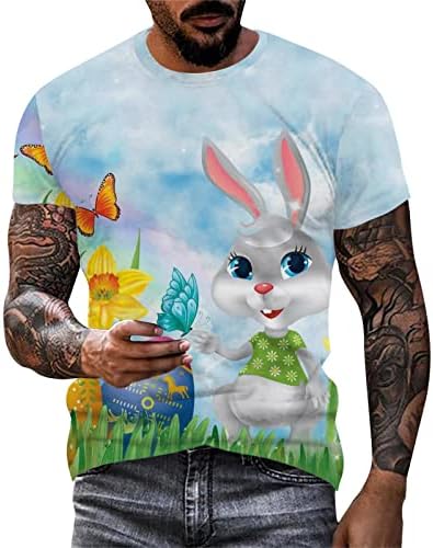 2023 פסטיבל ביצת ארנב פסחא חדש פסטיבל דיגיטלי תלת מימד חולצה מודפסת חולצה חולצה עליונה חולצות חולצות גברים