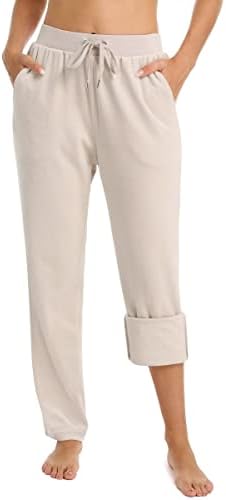 מכנסי פליס לנשים של מגקומסן מסלול מסלול אתלטי ריצה יוגה מכנסי קטיפה ג'וג'ר מכנסי טרנינג של טרקלין