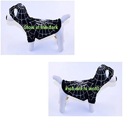 תחפושת כלבים ספיידרדוג תלבושות שחורות זוהרות בתלבושת הכלבים הכהים