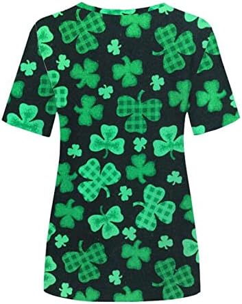 Ilugu Happy St. Patrick's Day חולצות לנשים חולצת טריקו גרפית Shrock