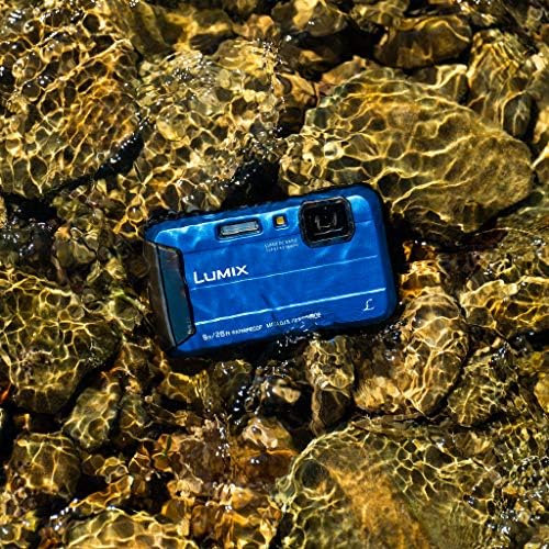 Panasonic Lumix מצלמה דיגיטלית אטומה למים מצלמת וידיאו מתחת למים עם מייצב תמונות אופטי, זמן זמן, אור לפיד