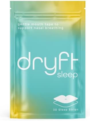 רצועות שינה דריפט לשיפור השינה-תוצרת ארצות הברית - קלטת פה עדינה לסיוע בשינה למניעת נחירות, הפחתת נשימת הפה ונטולת