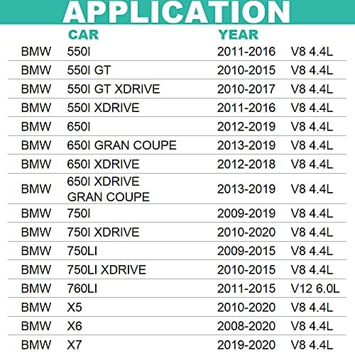 מסנן שמן מתאים BMW V8 4.4L 550i 650i 750i 750LI Alpina B7 M5 M550i M6 M760i M8 M850i ​​X5 X6 X7
