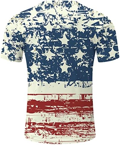 חייל Beuu חולצות שרוול קצר לגברים, חולצת טריקו דגל אמריקאית רטרו רטרו חולצה פטריוטית אימון אימון אתלטיקה