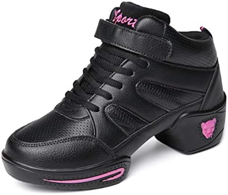 נעלי ספורט הריקודים של הרויל נשים מפוצלות נעלי ספורט לא-החלקה יחידה עמידות ללבוש לריקוד ספורט ג'אז כושר,
