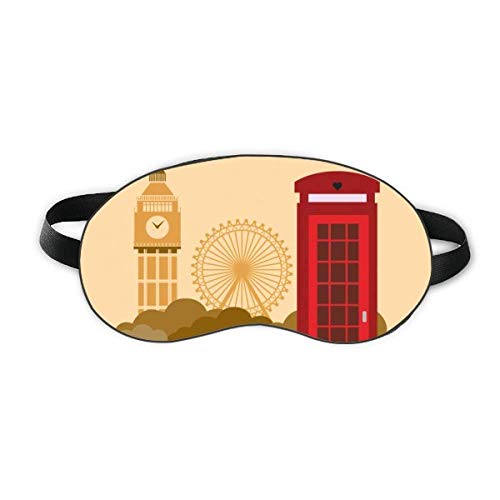 אני אוהב את לונדון סניף הדואר בבריטניה סימן דגל שינה מגן עיניים רך לילה כיסוי צלל עיניים