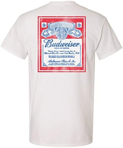 חולצת טריקו לכיס קדמית ואחורית של Budweiser Vintage