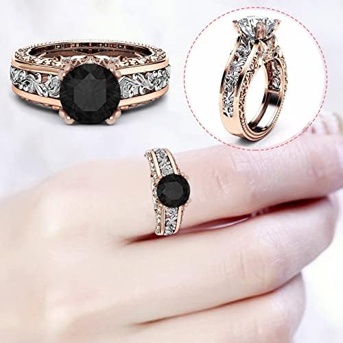 הפרידת מתנות טבעת נשות טבעת צבע זהב מצופה זהב סגסוגת סגסוגת טבעות תכשיטים חמודים