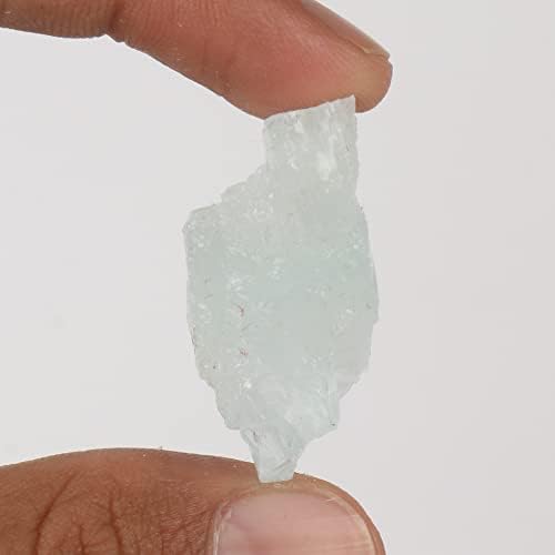 Gemhub 66.4 CT נפש אדמה טבעית Aqua Sky Aquamarine Crystal Rough Roose Gemstone