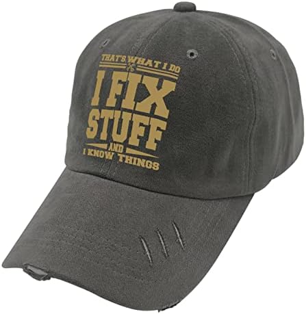 כובעים זה מה שאני עושה אני מתקן דברים ואני יודע דברים אבא כובעים לגברים כובע בייסבול גרפי מתכוונן