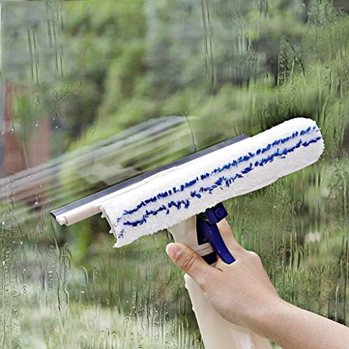 מגב מקלחת ניקוי חלונות מגב מגב עם השקיה יכול להסתובב מתכוונן לכלי ניקוי זכוכית חלון רכב למראה חאקי