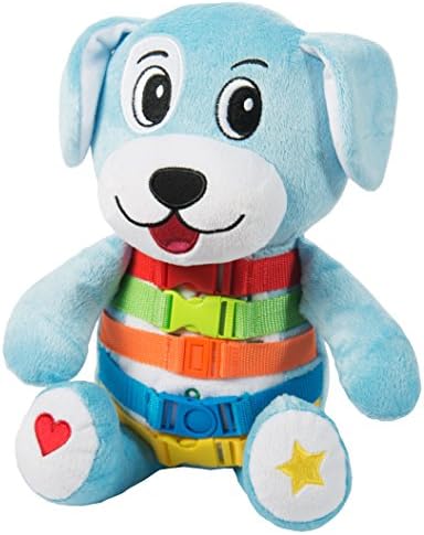 אבזם צעצועים-ברקלי כלב - בפלאש בעלי החיים למידה צעצוע-לפתח מוטוריקה עדינה-ספירה וצבע זיהוי ממולא בעלי החיים