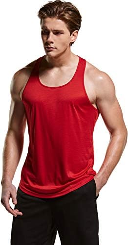 TSLA 3 חבילה לגברים יבש מתאים ל- Y-Back Ruscle Rumcle גופיות, גופיית כושר אימונים אתלטית, חולצות פיתוח גוף