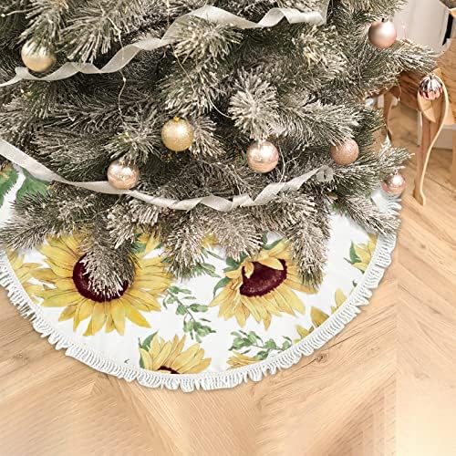 חצאיות עץ חג המולד של Xollar חמניות צבעוניות גדולות בגודל 48 אינץ