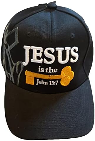 שחור ברווז מותג 3 ד ישו הוא המפתח רקום ישו הנוצרי כדור כובע