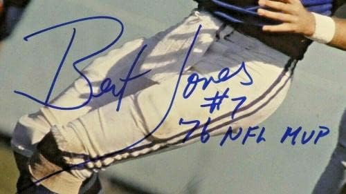 ברט ג'ונס חתם על תמונת כדורגל 16x20 עם JSA COA - תמונות NFL עם חתימה