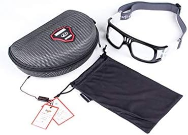 Azbuy משקפי ספורט כדורגל כדורגל משקפי כדורגל גברים נשים בטיחות משקפי משקפי מגן נגד ערפל התנגשות משקפיים לבישים