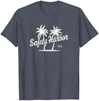 נמל בטיחות פלורידה וינטג 'משנות ה -70 עצי דקל חולצה גרפית