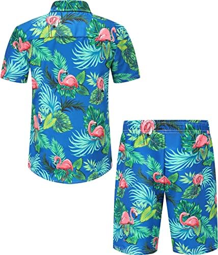 חולצה הוואי של Nosirhoc לגברים נופש קיץ חולצות כפתורים מזדמנים של חולצות הוואי
