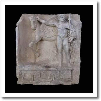 3 דרוז יצור סוסים מיתיים פסל עתיק אפרודיסיאס. - ברזל על העברות חום