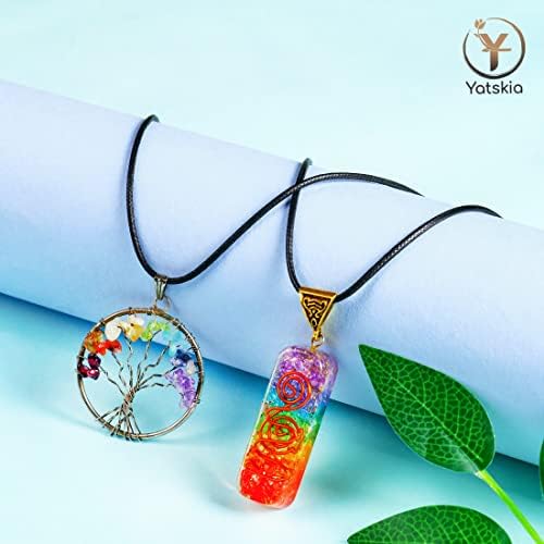 Yatskia Seven Chakra עץ החיים - עץ קריסטל לאנרגיה חיובית - עץ החיים עיצוב - עיצוב פנג שואי -