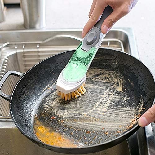 הוסף נוזל באופן אוטומטי מדיח כלים מברשת ידית ארוכה מברשת שטיפת סיר ספוג בבית השתמשו בסיר מברשת מברשת ניקוי מטבח