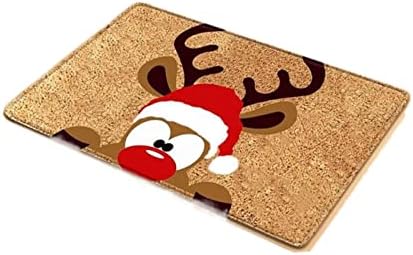 קישוטי חג המולד של קישוטי חג המולד שולחני חג המולד שטיחי איילים מקורה שטיחי כניסה חיצוניים מקורה שטיחים ביתיים