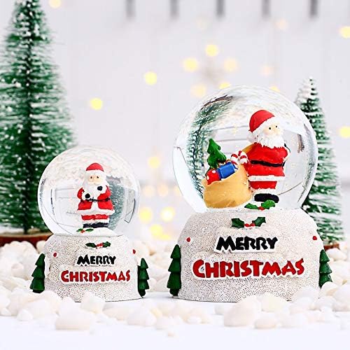 WPYYI אור חג המולד כדור בדולח סנטה קלאוס שולחן כדור זכוכית עם מתנה לערב חג המולד לילדים עיצוב הבית