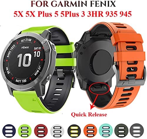 רצועת Watchband מהירה של Kangdd Silicone לרצועת Garmin fenix 7 7x 5x 5x Plus 3 3HR Watch EasyFit Strap Strap For