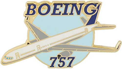 בואינג 727 כובע מטוסים או מטוסים מסחריים לבנים או סיכת דש