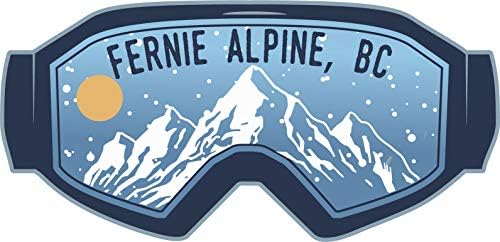פרני אלפיני קולומביה הבריטית סקי הרפתקאות מזכרות 4 אינץ ויניל מדבקות מדבקת הר עיצוב