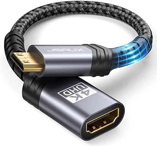 JSaux USB סוג C למתאם DisplayPort ו- Mini HDMI למתאם HDMI עם 4K 60Hz HDR 3D 18GBPS DOLBY, תואם ל- DSLR, מצלמת