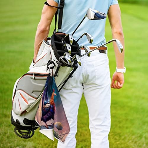 מגבת גולף של פרדיק 15 x 24 אינץ ', שן הארי של דשא תרנגולת מגבות גולף מתנות גולף לגברים, מהיר מהיר מועדון