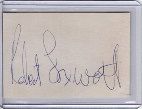 רוברט פוקסוורת 'חתם על חתימת חתימה חתוכה חתימה על השחקן ההוליוודי JSA AD30676
