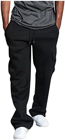 מכנסי טרקלין של Dudubaby Mens Mens מכנסיים מכנסיים סוודים משיכים מכנסיים מזדמנים של מכנסי טיול מכנסיים